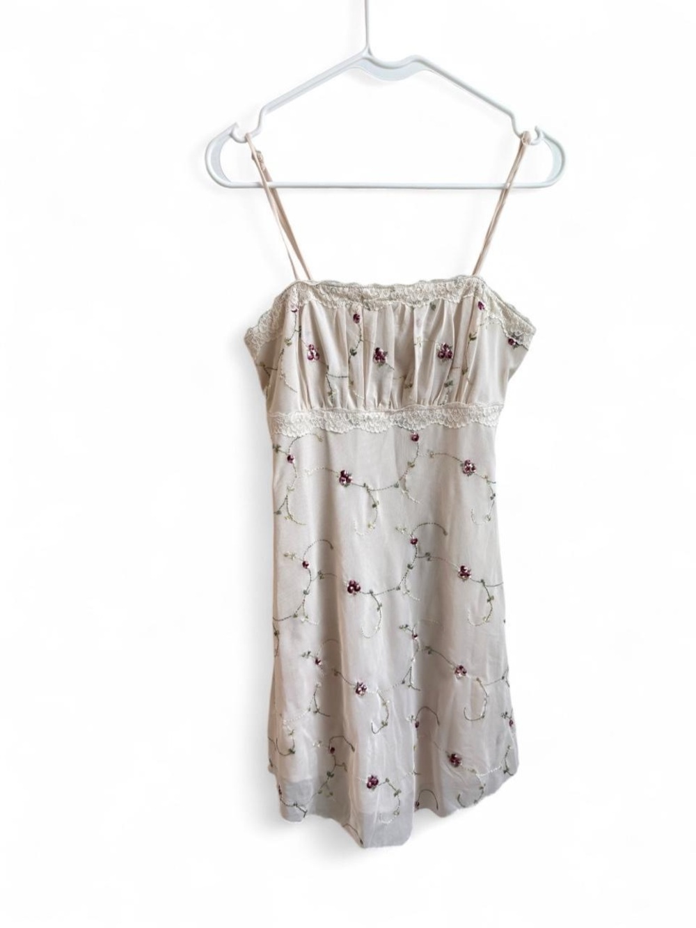 Faithfull The Brand Embroidered Mesh Cami Dress
